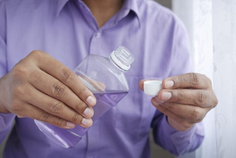 Photo Mouthwash bottle